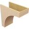 Ekena Millwork 11"W x 22"D x 22"H Classic Huntington Rough Cedar Woodgrain TimberThane Corbel, Primed Tan CORUR11X22X22HUNRCPR - alternate 3